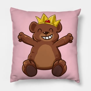 Little Crown Bear Pillow