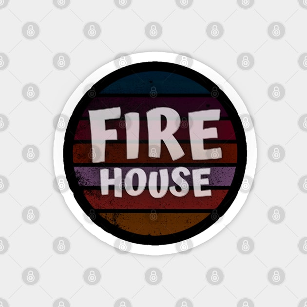 fire house Magnet by pemudaakhirjaman