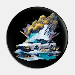 Summer Art DMC DeLorean Pin