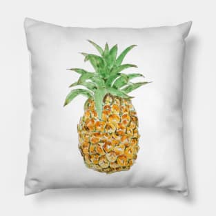 pineapple  ink and watercolor painting Pillow