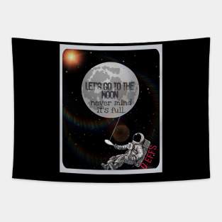 0EFFS To The Moon T-Shirt Tapestry