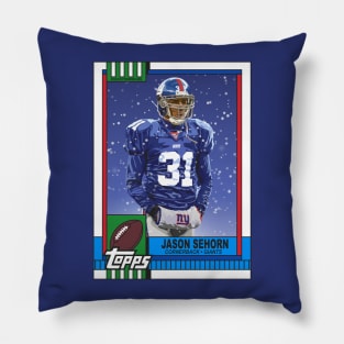 Retro Jason Sehorn Card Pillow