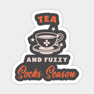 Tea and fuzzy sock weather Magnet