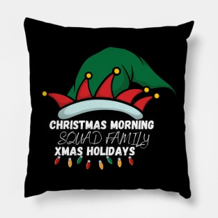 christmas morning squad family xmas holidays Pillow