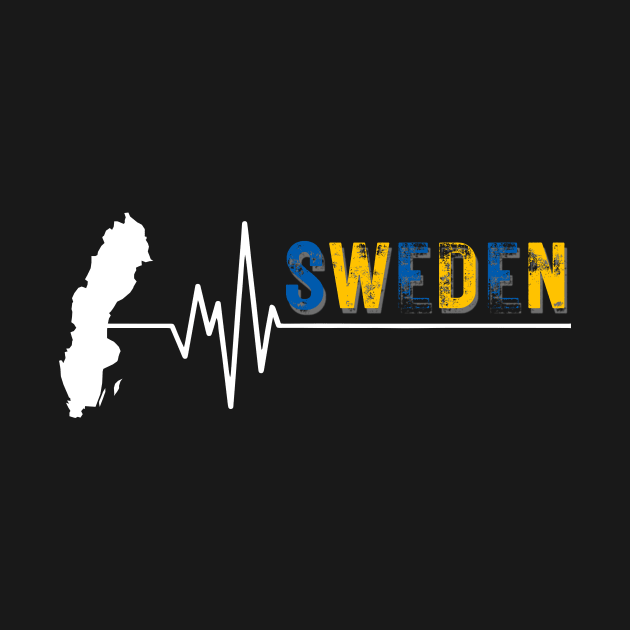 Sweden Tshirt by VikingHeart Designs