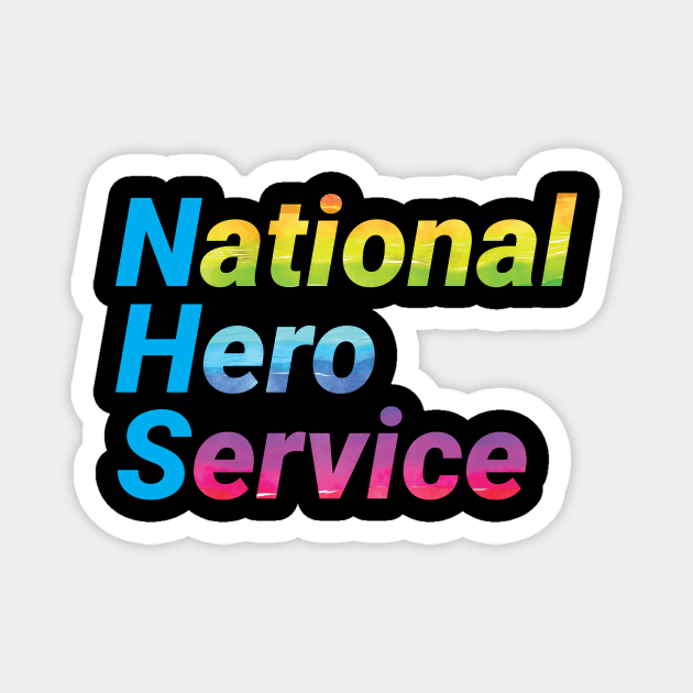National Hero Service - Rainbow Magnet by EliseDesigns