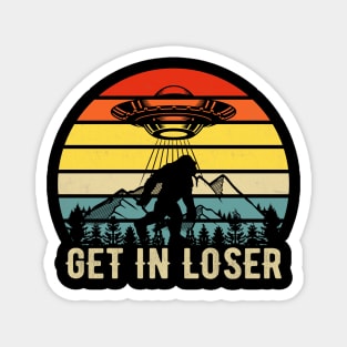 Get In Loser Alien Abduction Conspiracy Magnet