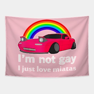 I Not Gay I Just Love  LGBT Lesbian Pride Tapestry