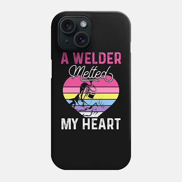 A Welder Melted My Heart T Shirt For Women Men Phone Case by Xamgi