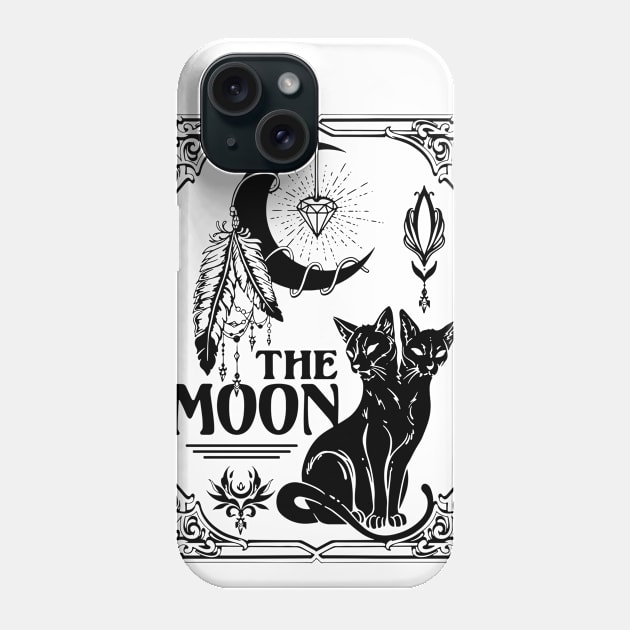 The Moon Phone Case by CHAKRart