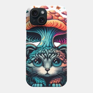 Show Your Style with Cats and Mushroom Phone Case