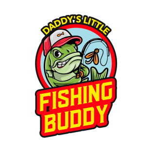 Daddy's Little Fishing Buddy | Cute Fishing T-Shirt