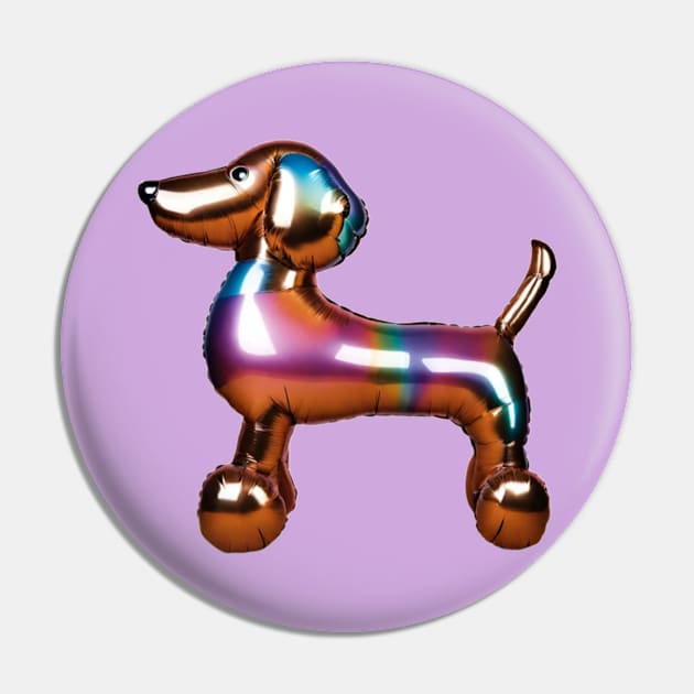 Doxie Balloon Pin by tocksickart