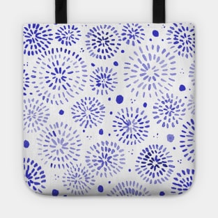 Abstract watercolor sparkles – blue Tote