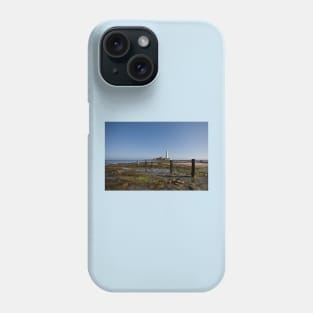 St Mary's Island at low tide Phone Case