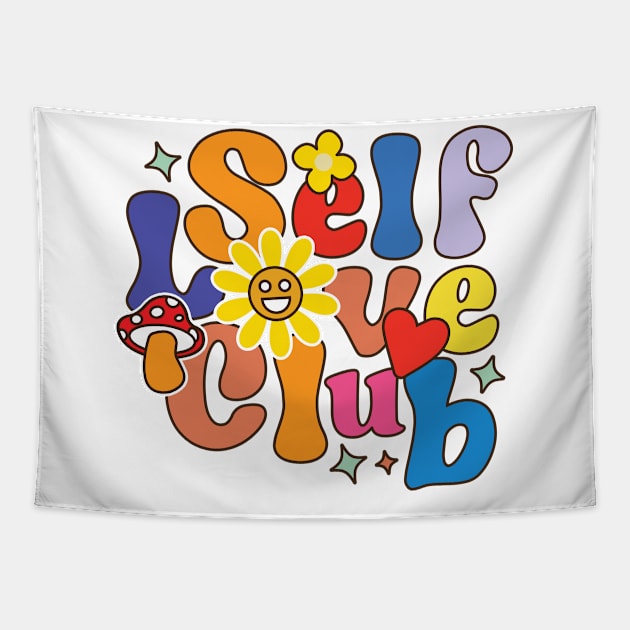 SELF LOVE CLUB Tapestry by Emma Creation