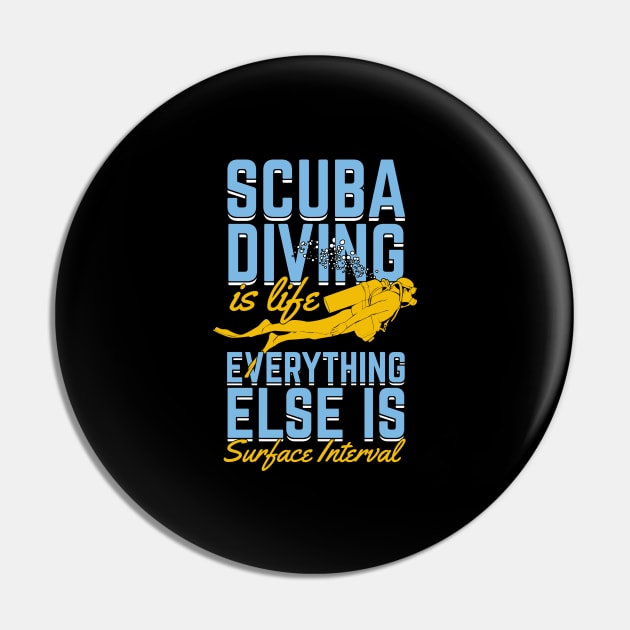 Funny Scuba Diving Diver Instructor Gift Pin by Dolde08