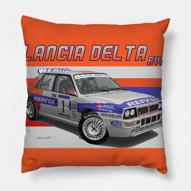 Lancia Delta EVO GrpA Pillow by PjesusArt