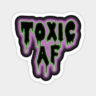 Toxic AF green and pink radioactive slime Magnet