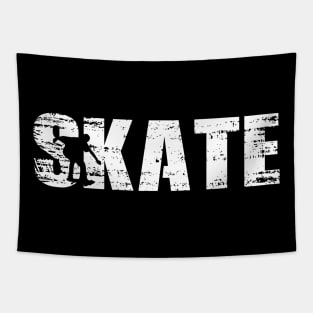 Distressed Look Skating Gift For Skaters Tapestry