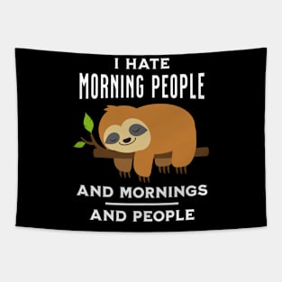 I Hate Morning People and Mornings and People Tapestry