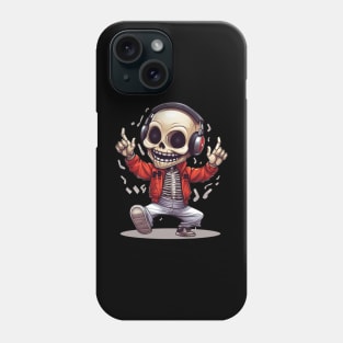 Funky Dancing Skeleton Anime Style Design Phone Case