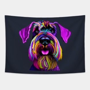 Giant Schnauzer Colorful Art Print Tapestry