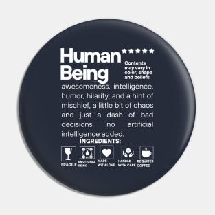 Human Being Attributes Pin