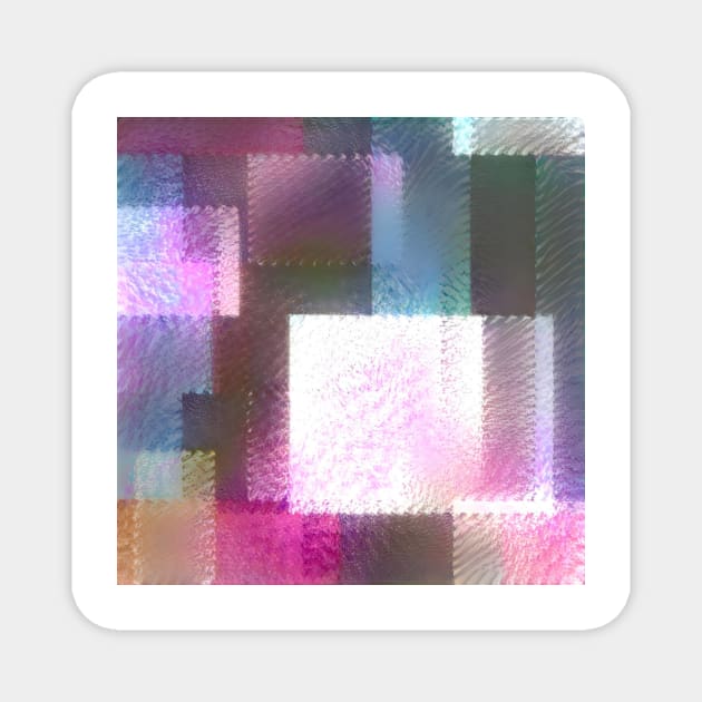 Blurred Squares Magnet by Dturner29