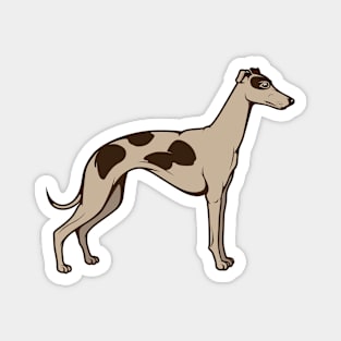 Running Machine Greyhound Dog Art Magnet