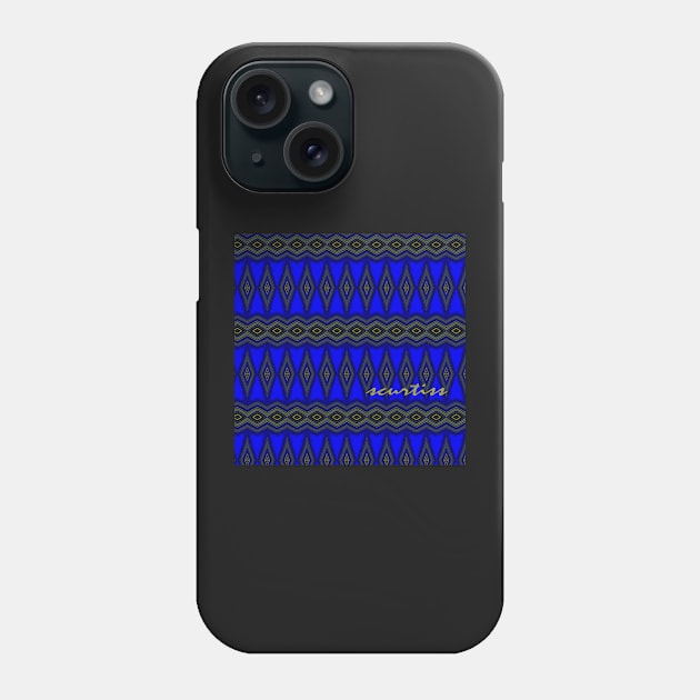 Blue Diamonds Phone Case by Sarah Curtiss