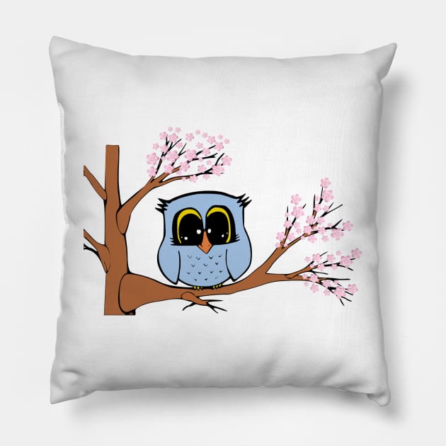 Owl Owl on The Tree Pillow by The Dreem