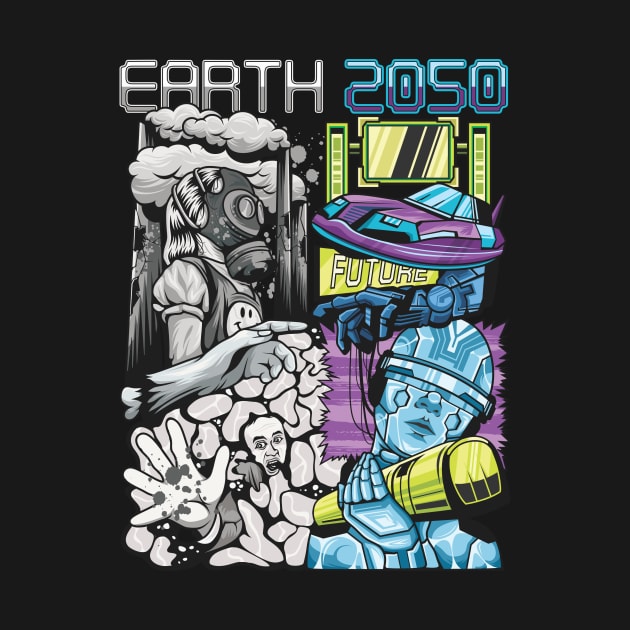 Earth 2050 - Damage and the Future of the Earth by FlitStudio