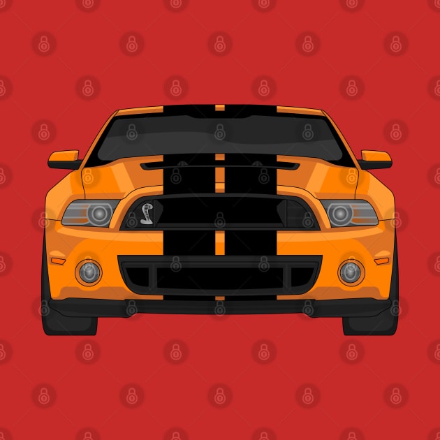 MUSTANG SHELBY GT500 ORANGE by VENZ0LIC