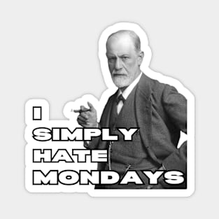 Freud Hates Mondays - Funny Retro Magnet