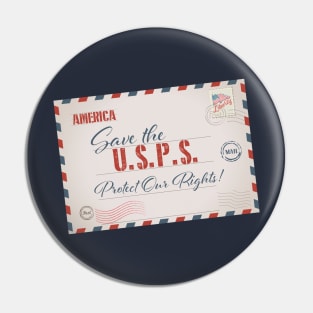 Save the U.S.P.S. Pin