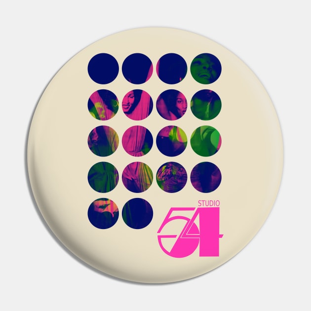 Studio 54 graphic print Pin by HAPPY TRIP PRESS