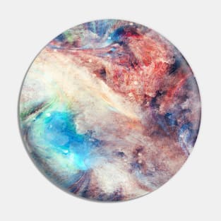 Space Galaxy, Art Watercolor Painting Pin