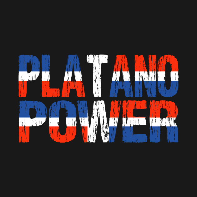 Platano Power Dominican Republic Flag by Nirvanibex