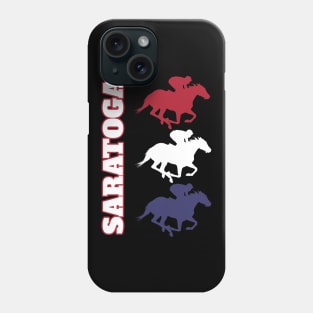 Saratoga Springs Horse Racing Phone Case