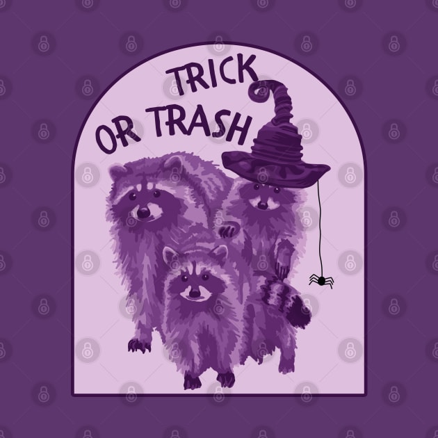 Trick or Trash Raccoons by Slightly Unhinged