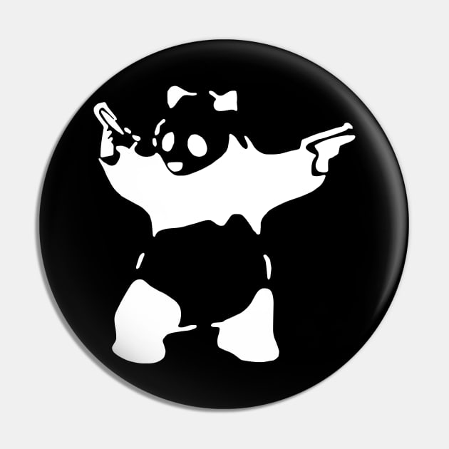 Panda with guns Pin by Madhav