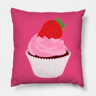 Strawberry Cupcakes Forever Pillow