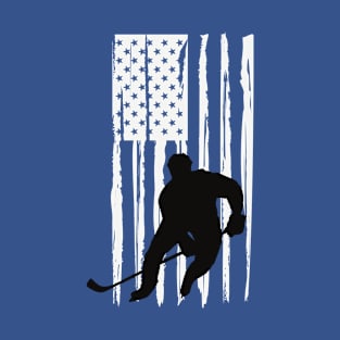 Happy 4th of july american flag hockey lover T-Shirt