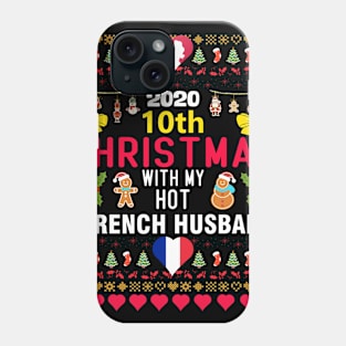 2020 10th Christmas With My Hot French Husband Phone Case