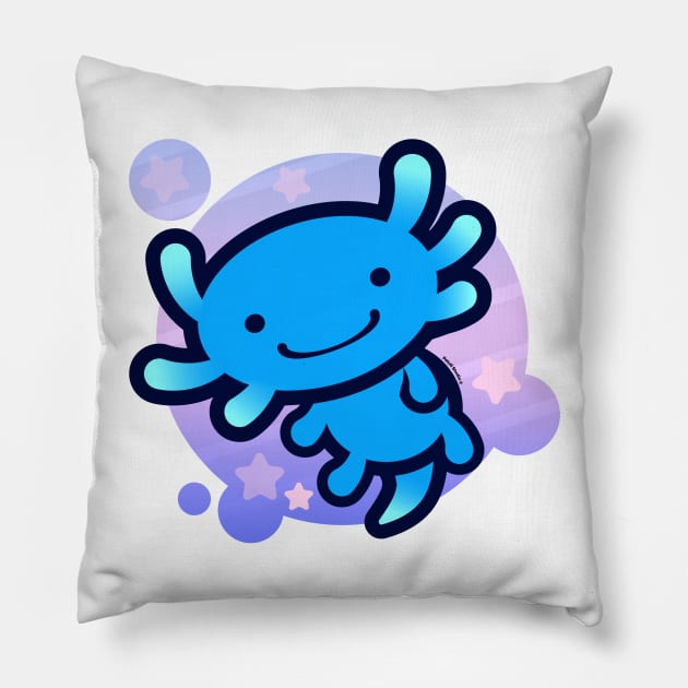 Oli purple bubbles Patoli Studio Pillow by Patoli Studio