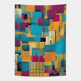 Color composition of irregular overlapping elements Tapestry