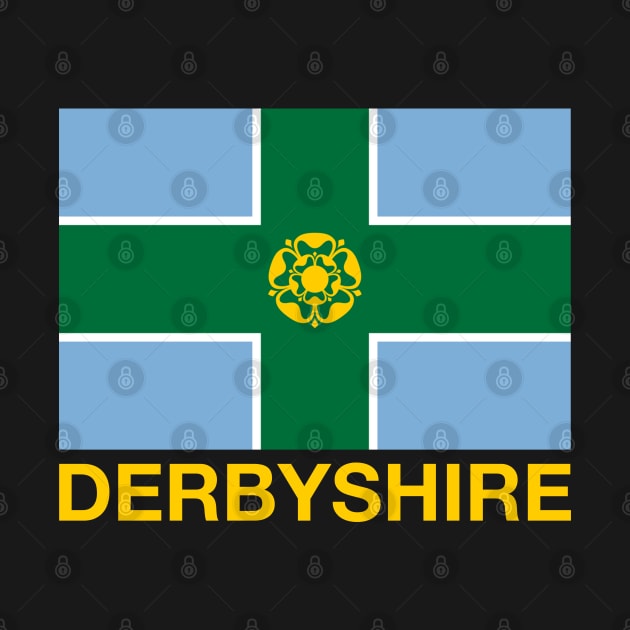 Derbyshire County Flag - England by CityNoir