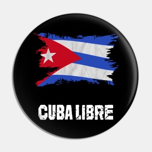 Cuba Libre Cuban Flag patria y vida Pin