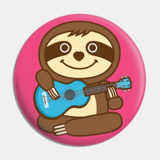 Sloth Ukulele Pin